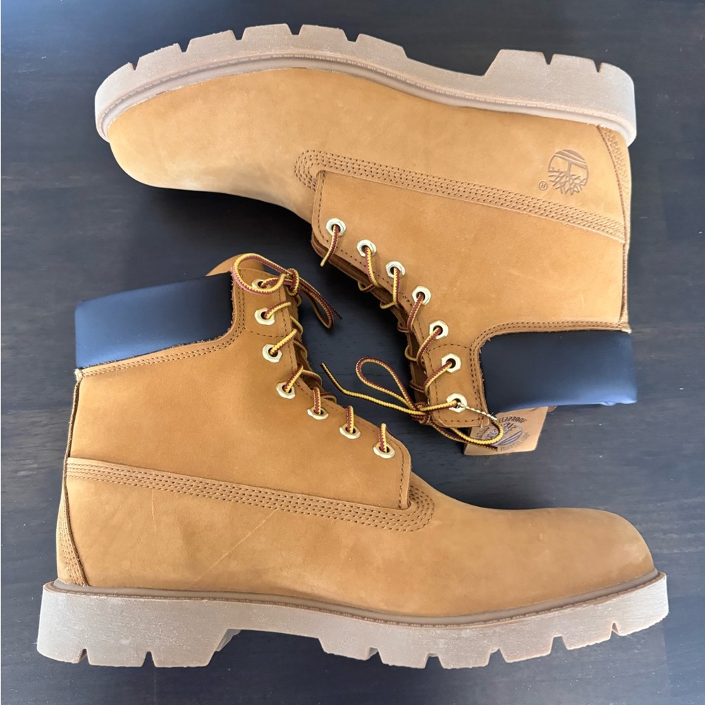 Timberland Men’s Wheat Classic 6-Inch Lace-Up Waterproof Work Boots - Picture 2 of 8